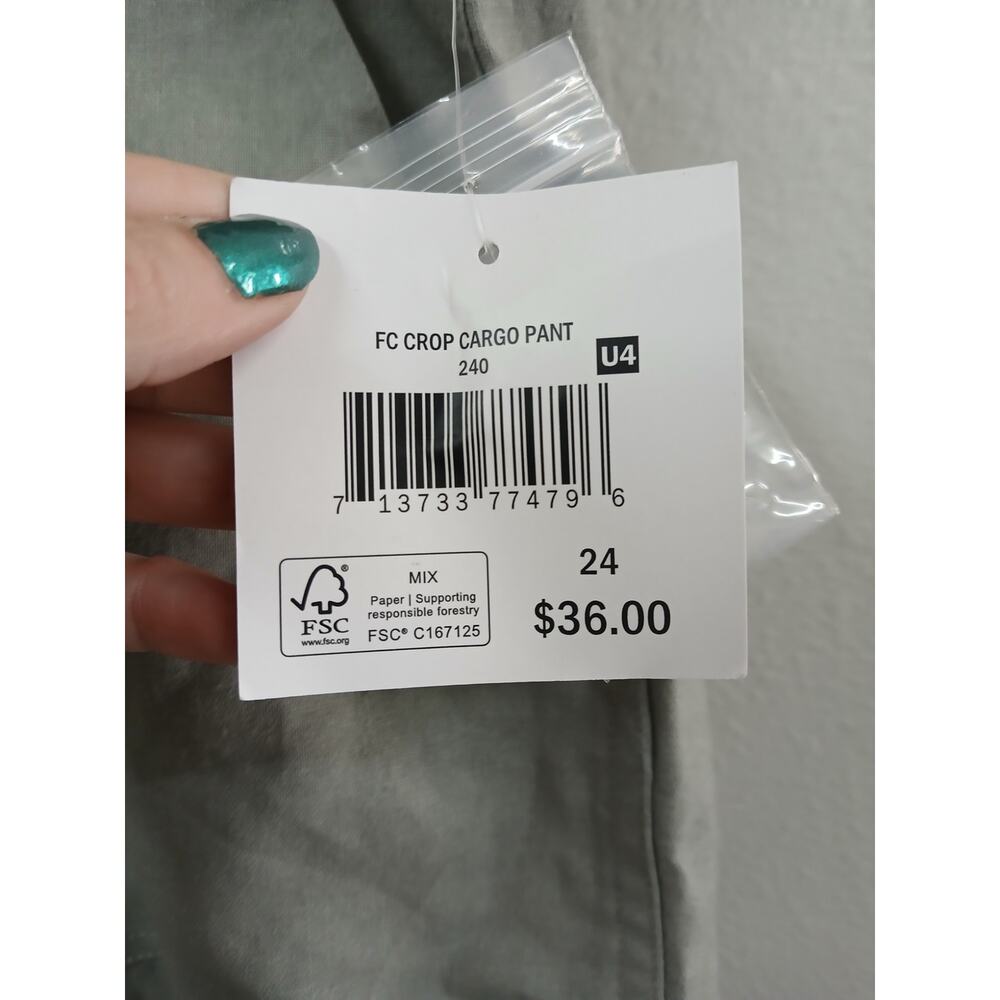 Falls Creek cropped cargo pants size 24 womens - Picture 10 of 10